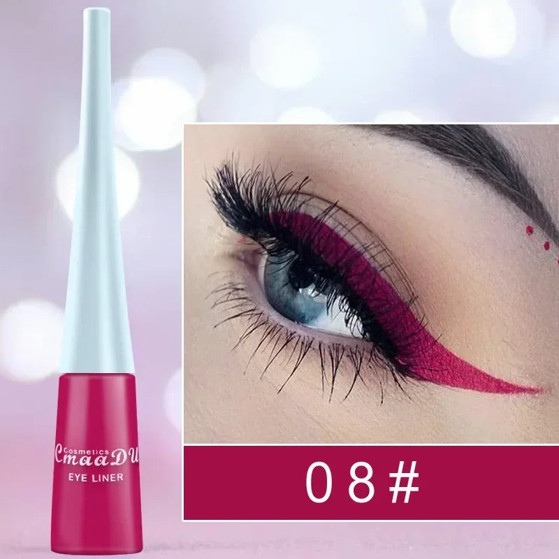 Bold Rainbow Liquid Eyeliner – Ultra-Thin, Waterproof & Long-Lasting Color Blast - Beauty & Beyond