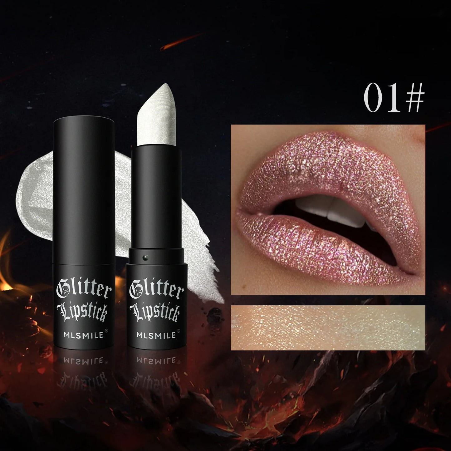 Multi-Color Non-Stick Cup Matte Lipstick – Flash Lasting, Easy Color, Diamond Lipstick for Dark Halloween Look - Beauty & Beyond
