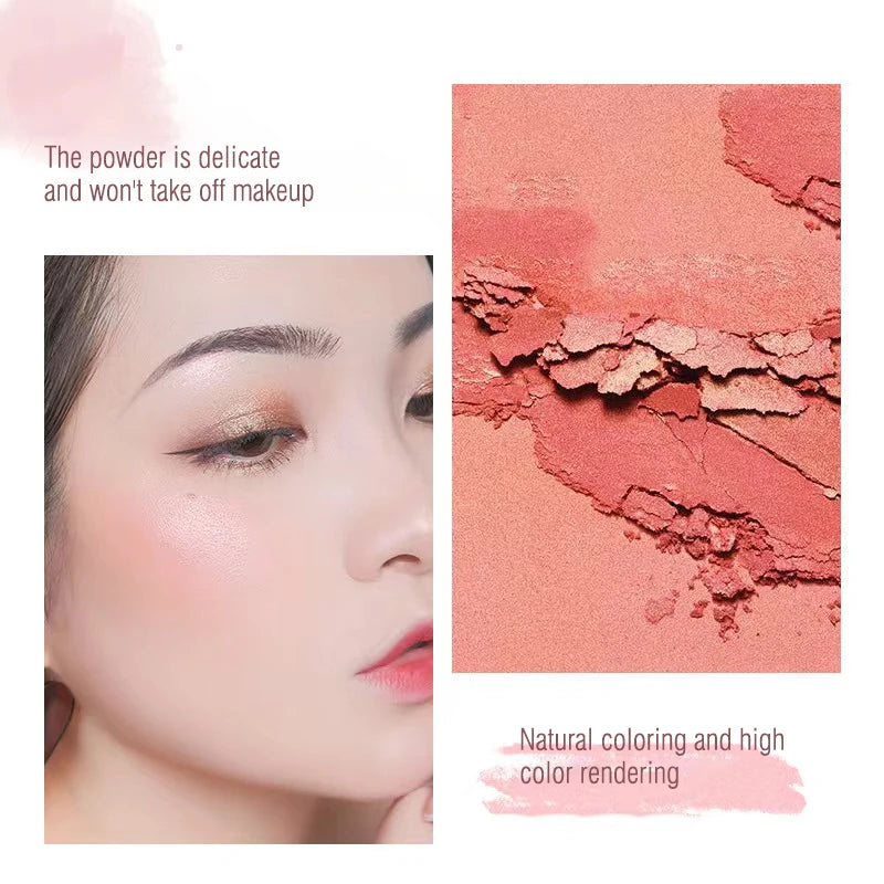 Monochrome Matte Blush – Whitening Effect, Natural Nude Shades, Soft Smudge Finish, Vitality Glow - Beauty & Beyond
