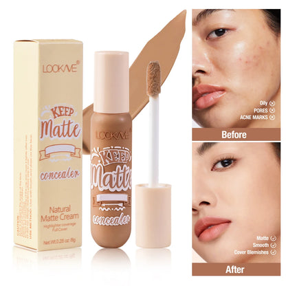 Liquid Concealer Stick Foundation – 6 Colors, Moisturizing, Full Coverage, Matte