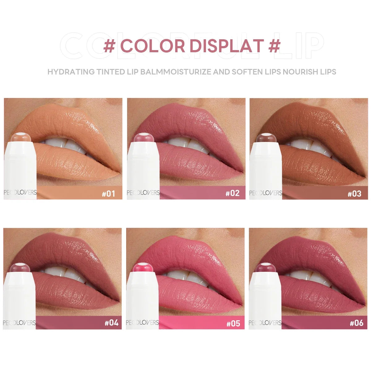 2-in-1 Nude Lipstick – Matte Red Lip Balm, Moisturizing, Waterproof, Long-Lasting, Non-Stick Cup, 6 Colors - Beauty & Beyond