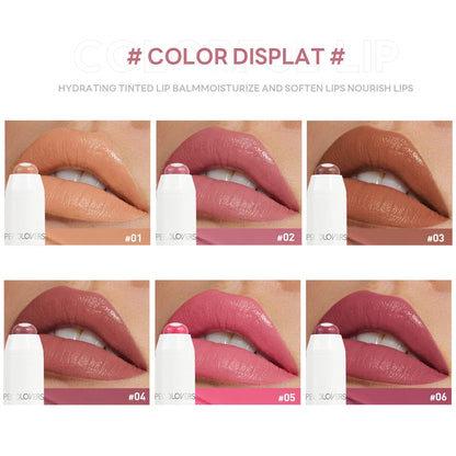 2-in-1 Nude Lipstick – Matte Red Lip Balm, Moisturizing, Waterproof, Long-Lasting, Non-Stick Cup, 6 Colors - Beauty & Beyond