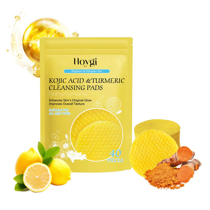 Turmeric Cleansing Pads - Exfoliating, Makeup Removal, Dead Skin, Pore Shrinking Sponge - Beauty & Beyond