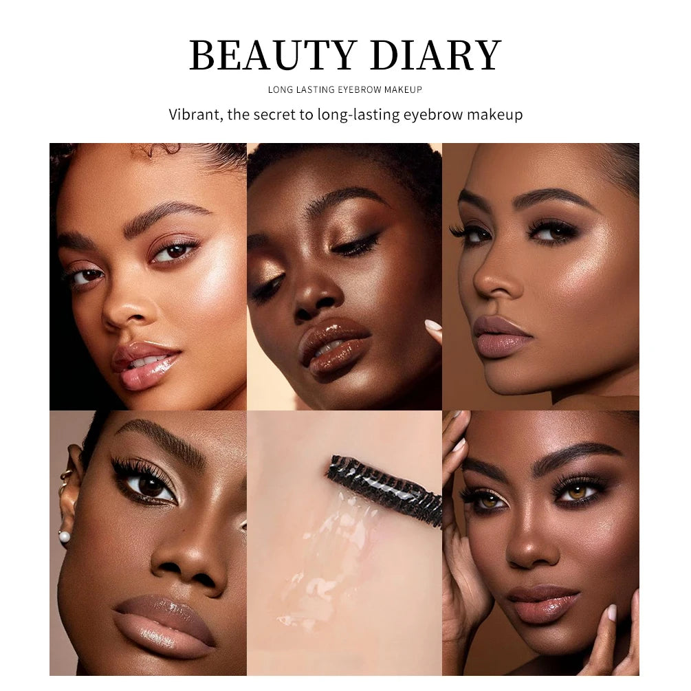 QIBEST Eyebrow Gel – Transparent, Waterproof, Sweat-Proof Styling & Repair Gel - Beauty & Beyond