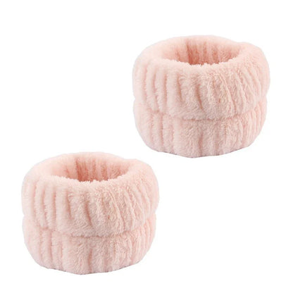 1/2/3PCS Face Wash Wristbands & Headband - Hair Care & Makeup Headband for Women