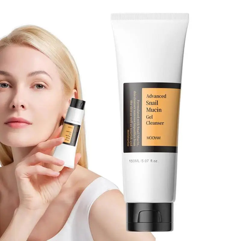 150ml Snail Facial Cleanser - Snail Mucin, Brightening Gel, Moisturizing, Oil-Free Face Wash - Beauty & Beyond