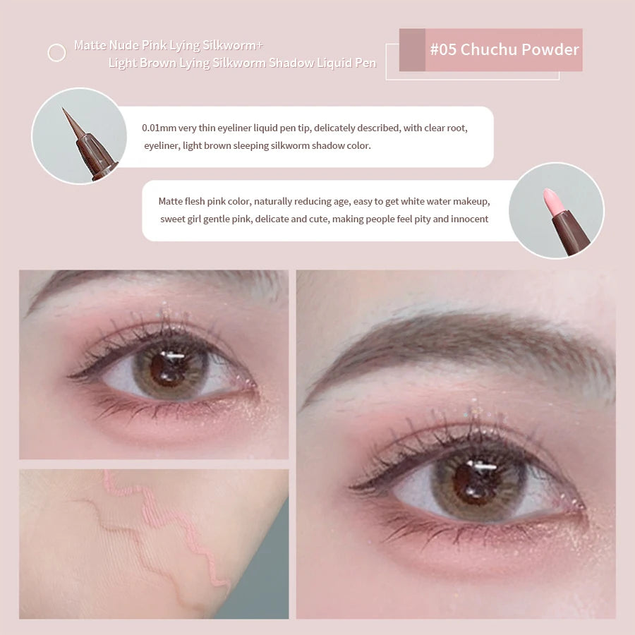 Double-Headed Eyeliner Pen – Smudge-Proof, Long-Lasting, Waterproof & Evenly Pigmented - Beauty & Beyond