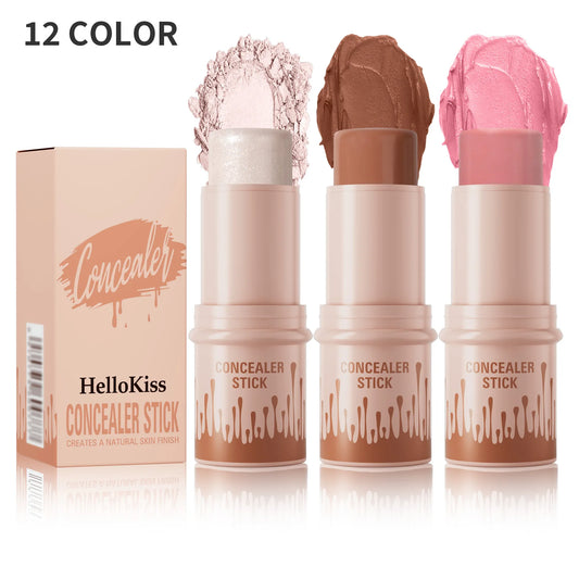 All-in-One Contour & Glow Stick – Sculpt, Brighten, Blush & Conceal with One Swipe! - Beauty & Beyond