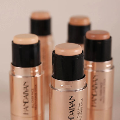 Double-Head Face Bronzer Contour Stick – Light & Dark, Long-Lasting, With Brush