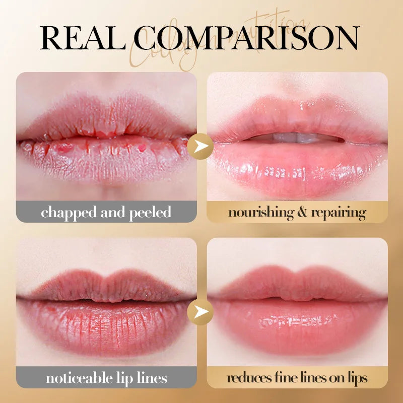 Moisturizing Lip Balm - Collagen, Hydrating, Repairing Dry Lips, Anti-Cracking & Brightening - Beauty & Beyond