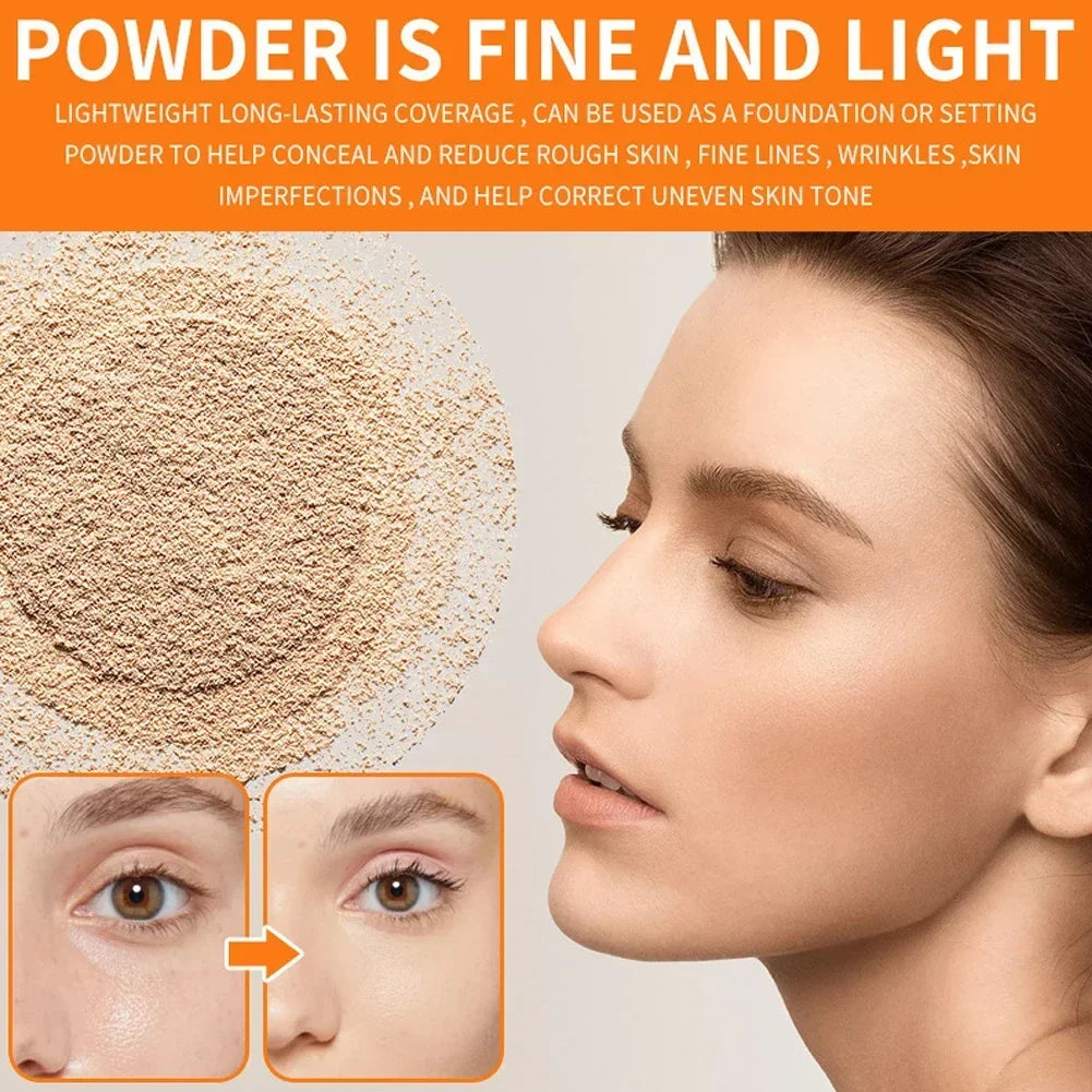 Waterproof Mineral Face Powder – Oil Control, Translucent, High Coverage