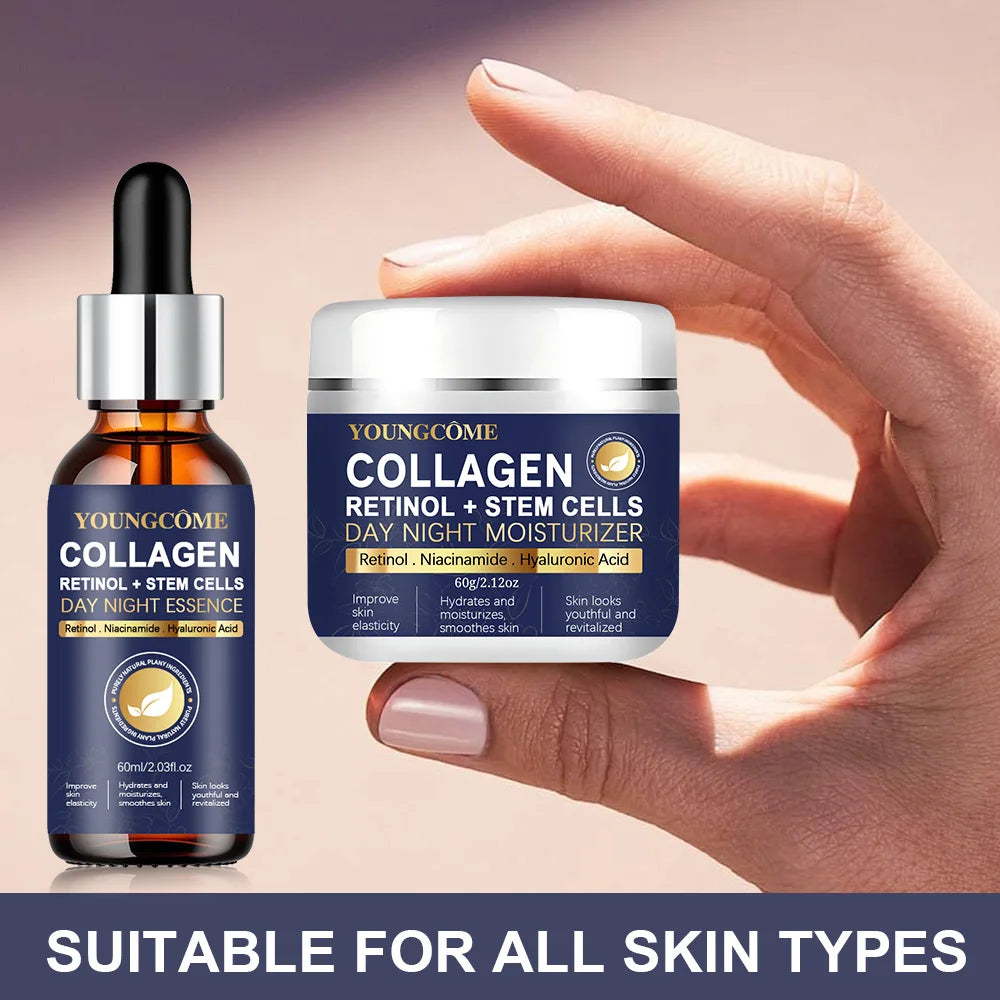 YOUNGCOME Neck & Face Set - Night Cream, Anti-Aging, Retinol, Face Lifting, Collagen Repair - Beauty & Beyond