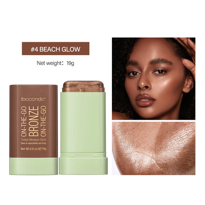 Bronze Blush Stick – Waterproof, Easy Color, 4 Shades, High Pigment, Brightening