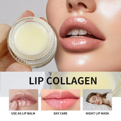 Collagen Lip Balm Mask – Lighten Melanin & Exfoliate | Fade Lip Lines, Brighten & Repair