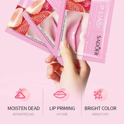 30PCS Fruit Lip Masks – Moisturizing & Nourishing Collagen Patches | Plump & Beautify Lips