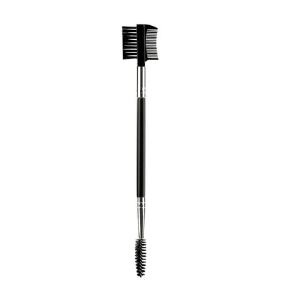 Double-Ended Wood Handle Eyebrow & Eyelash Brush 2 IN 1, Professional Makeup Tool - Beauty & Beyond