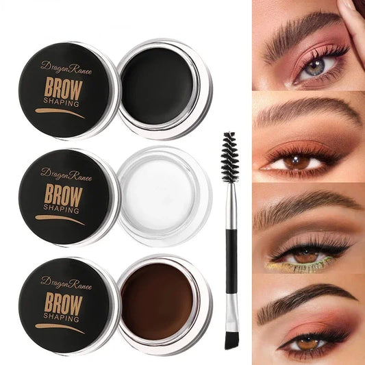 Matte Eyeliner & Eyebrow Cream Gel – Waterproof, Long-Lasting, Brown/Black Brow Cream & Concealer - Beauty & Beyond