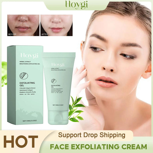 Face Exfoliating Cream - Dead Skin Remover, Whitening, Pore Exfoliator, Brightening Gel - Beauty & Beyond