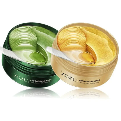60/120PCS Avocado Gold Eye Mask – Moisturizing & Firming Patches | Anti-Wrinkle, Dark Circles & Eye Bag Care