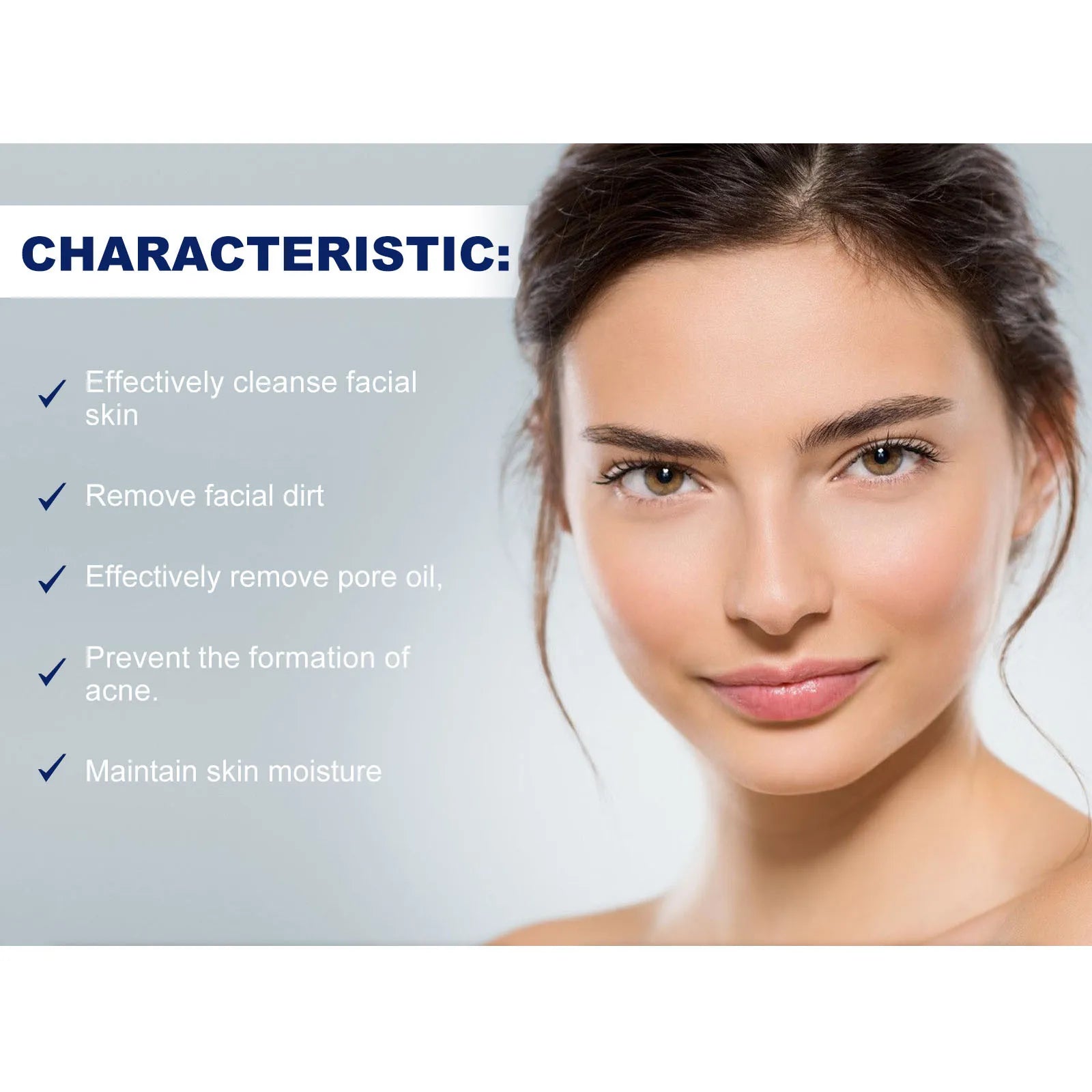 Facial Cleanser - Anti-Acne, Oil Control, Blackhead Remover, Pore Shrinking, 100g - Beauty & Beyond