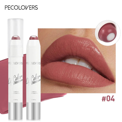 2-in-1 Nude Lipstick – Matte Red Lip Balm, Moisturizing, Waterproof, Long-Lasting, Non-Stick Cup, 6 Colors - Beauty & Beyond