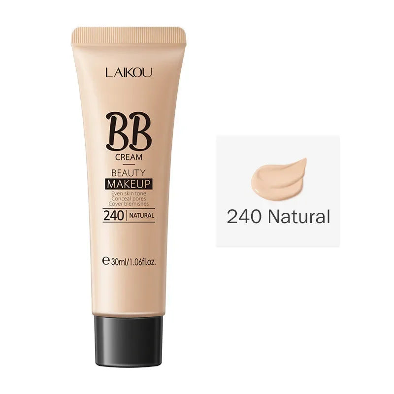 Waterproof BB Cream – Long-Lasting Concealer & Foundation | Brightens Skin Tone, 30ml Liquid Base Makeup