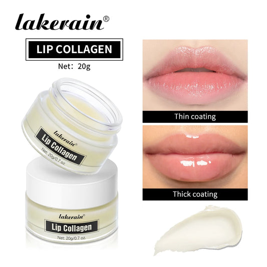 Collagen Lip Balm Mask – Lighten Melanin & Exfoliate | Fade Lip Lines, Brighten & Repair