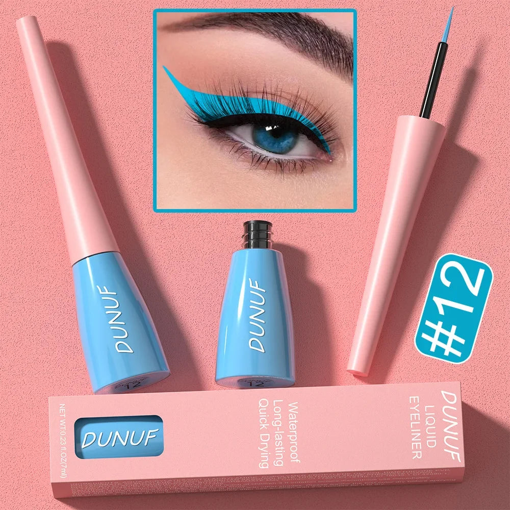 Bold Rainbow Liquid Eyeliner – Ultra-Thin, Waterproof & Long-Lasting Color Blast - Beauty & Beyond