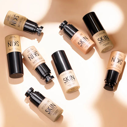 Focallure Liquid Foundation – Full Coverage & Oil-Control | Moisturizing Cream Concealer for Women