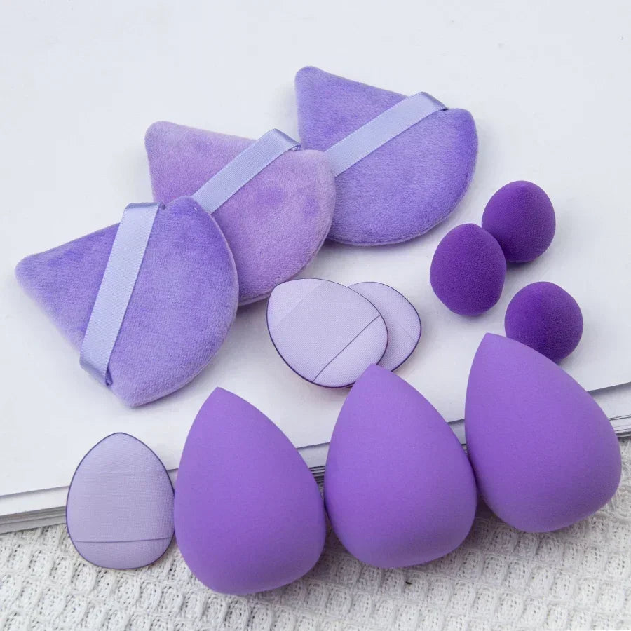 12/14Pcs Makeup Sponge Cosmetic Puff - Beauty & Beyond