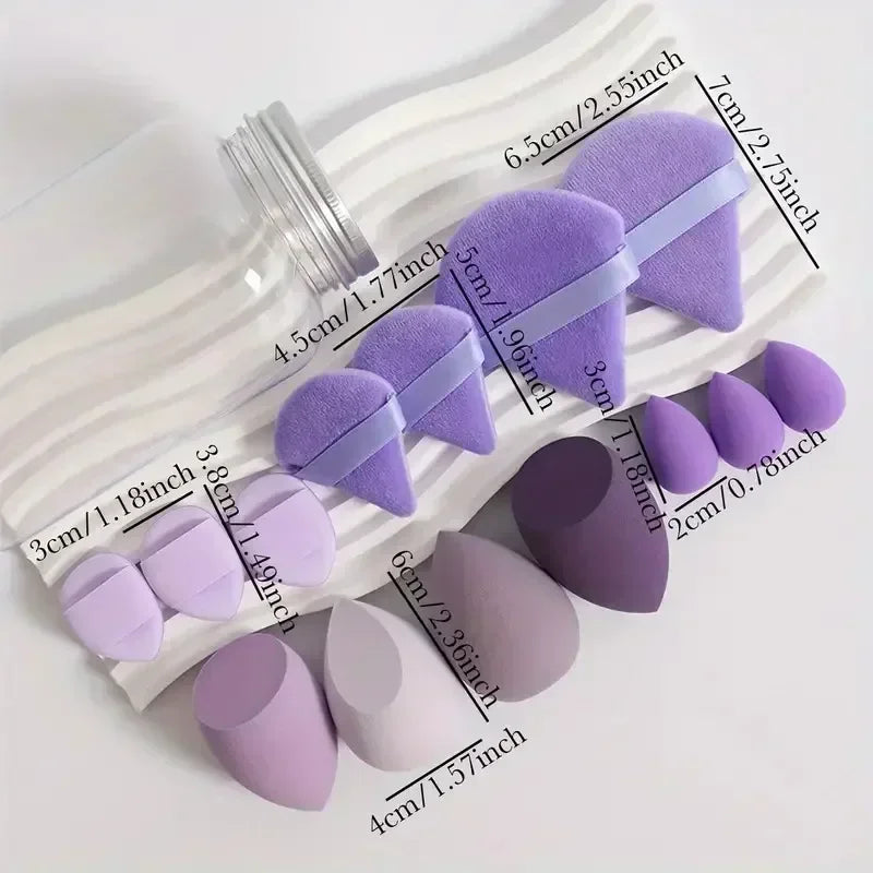 12/14Pcs Makeup Sponge Cosmetic Puff - Beauty & Beyond