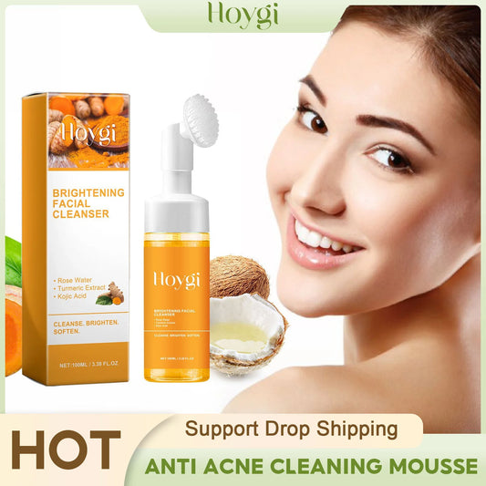 Turmeric Cleanser - Anti-Acne, Oil Control, Blackhead Remover, Brightening Foam Face Wash - Beauty & Beyond
