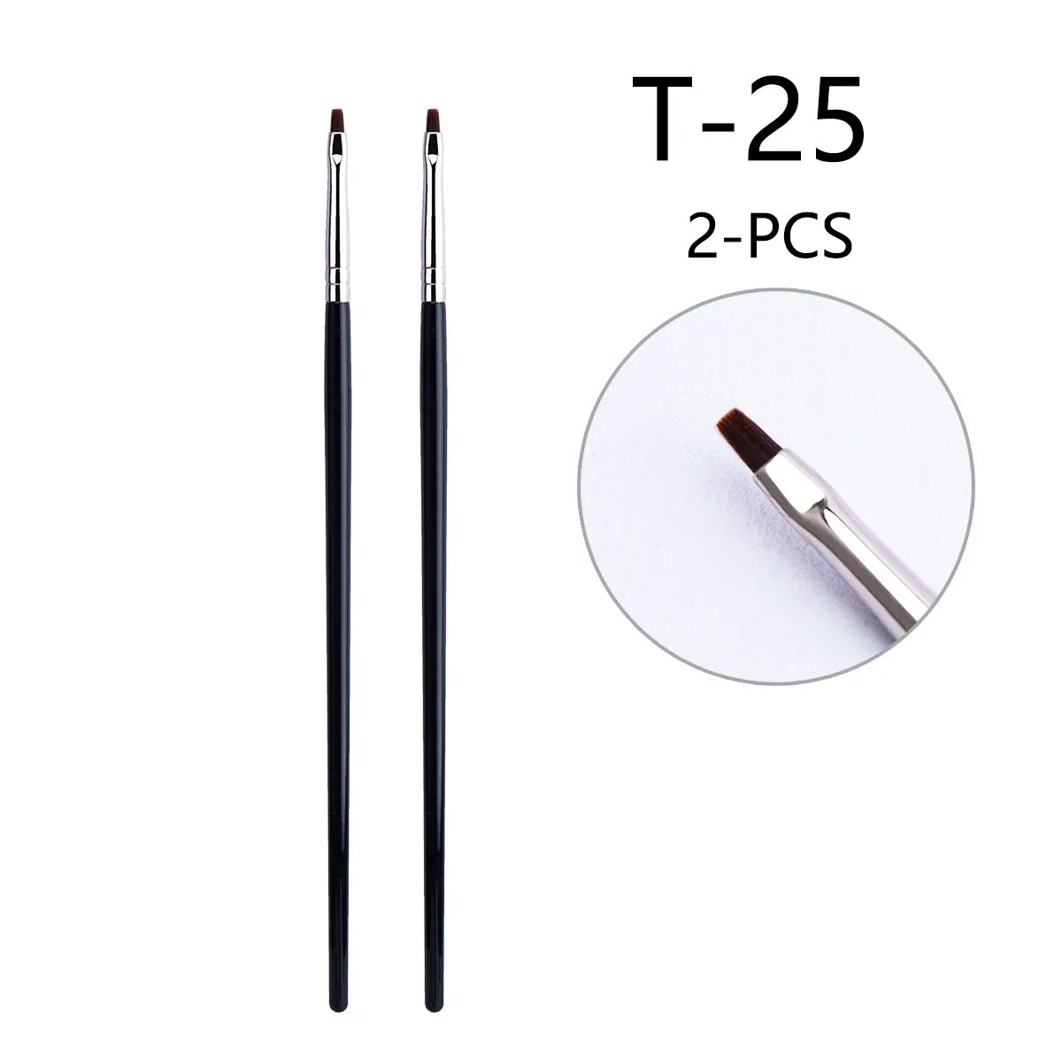 T22 Fine Eyeliner Brush - Precision Thin, Liquid/Gel, Professional Makeup Tool - Beauty & Beyond