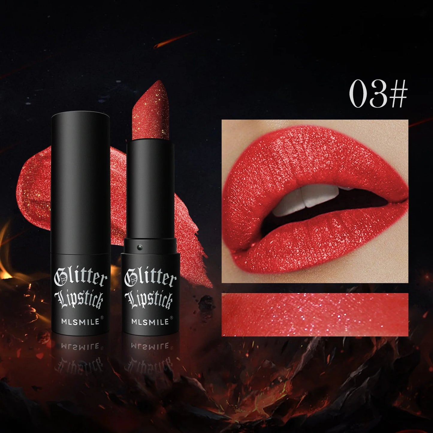Multi-Color Non-Stick Cup Matte Lipstick – Flash Lasting, Easy Color, Diamond Lipstick for Dark Halloween Look - Beauty & Beyond