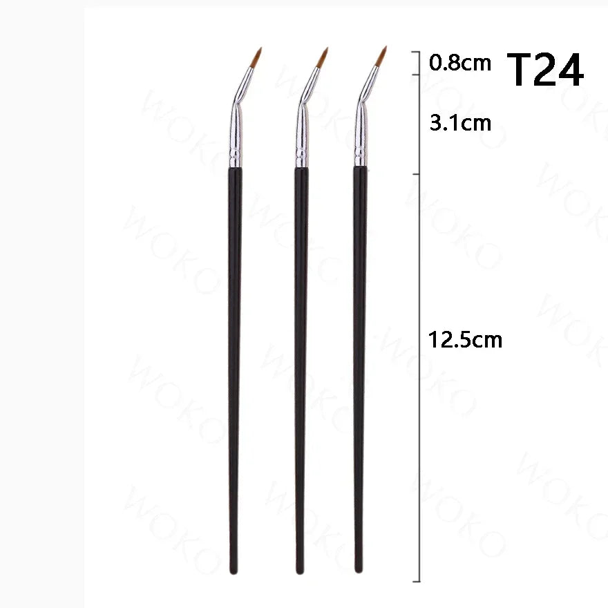 T22 Fine Eyeliner Brush - Precision Thin, Liquid/Gel, Professional Makeup Tool - Beauty & Beyond