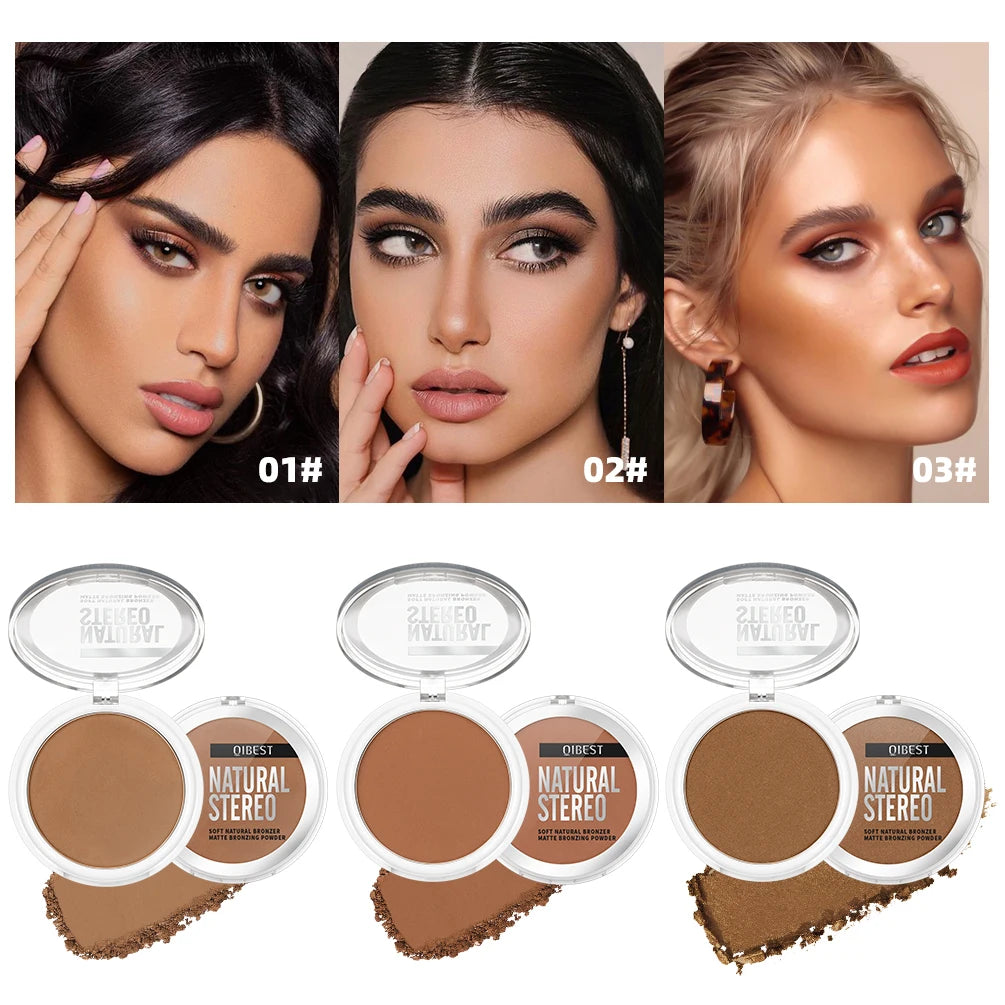 3D Matte Wheat Bronzer Palette – Natural Highlights & Contouring for a Flawless, Long-Lasting Finish! - Beauty & Beyond