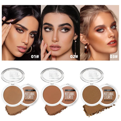3D Matte Wheat Bronzer Palette – Natural Highlights & Contouring for a Flawless, Long-Lasting Finish! - Beauty & Beyond