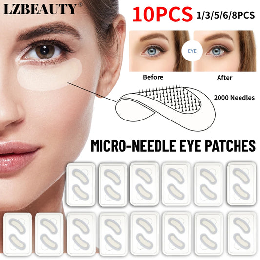 1-10PCS Hyaluronic Acid Microneedle Eye Patches – Anti-Wrinkle, Dark Circles & Moisturizing Care - Beauty & Beyond