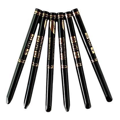 3pcs Waterproof Black Eyeliner Pencils - Long-Lasting, Smudge & Sweat Proof, Bold Eye Makeup - Beauty & Beyond