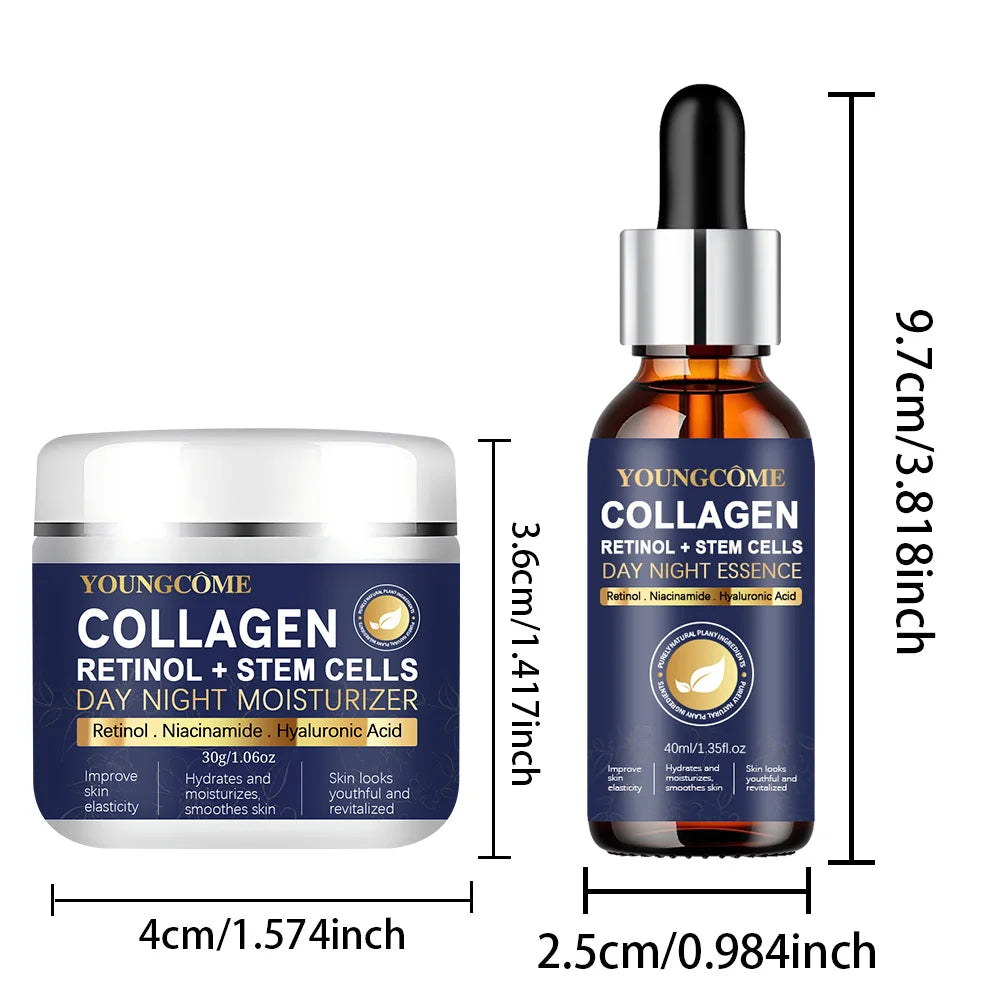 YOUNGCOME Neck & Face Set - Night Cream, Anti-Aging, Retinol, Face Lifting, Collagen Repair - Beauty & Beyond