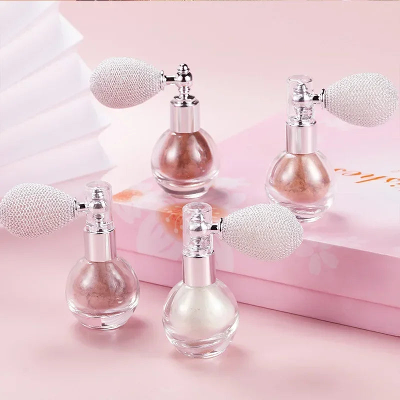 Diamond Highlighter Powder Spray – Waterproof High Gloss Glitter Bronzer & Illuminator for Face & Body - Beauty & Beyond