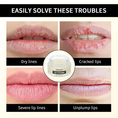 Collagen Lip Balm Mask – Lighten Melanin & Exfoliate | Fade Lip Lines, Brighten & Repair