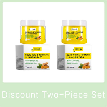 Turmeric Cleansing Pads - Exfoliating, Makeup Removal, Dead Skin, Pore Shrinking Sponge - Beauty & Beyond