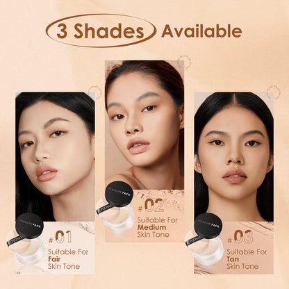 Focallure Loose Setting Powder – Invisible Finish & Oil Control | Translucent, Natural Soft Face Makeup