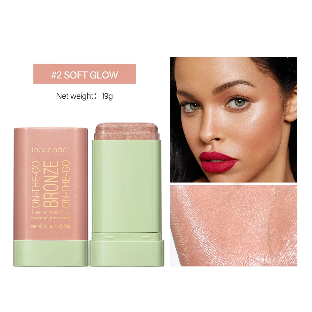 Bronze Blush Stick – Waterproof, Easy Color, 4 Shades, High Pigment, Brightening