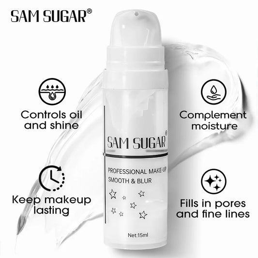 SAM SUGAR Invisible Pore Primer – Lightweight & Hydrating | Long-Lasting Oil Control & Brightening Base
