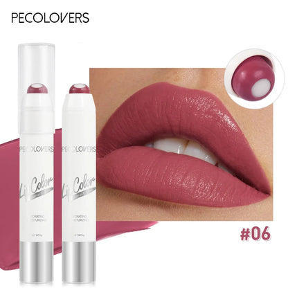 2-in-1 Nude Lipstick – Matte Red Lip Balm, Moisturizing, Waterproof, Long-Lasting, Non-Stick Cup, 6 Colors - Beauty & Beyond