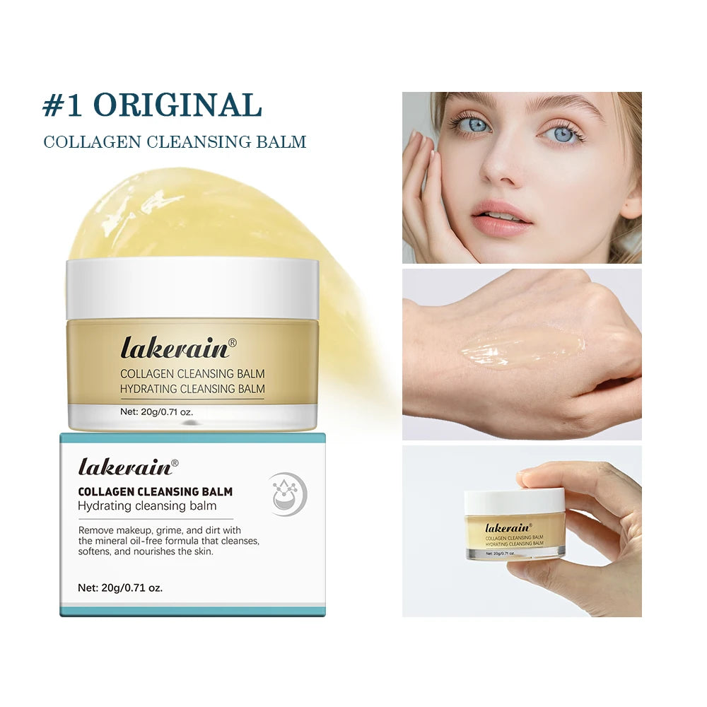 Pro-Collagen 3-in-1 Cleansing Balm – Hydrating Facial Cleanser for All Skin Types, Non-Greasy Deep Cleanse - Beauty & Beyond