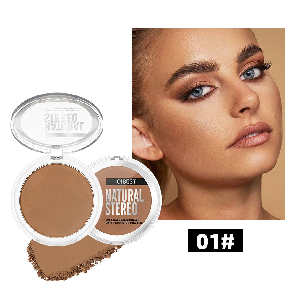 QIBEST Cream Contour & Bronzer Palette – Sculpt, Highlight & Conceal with Long-Lasting Charlotte-Inspired Glow - Beauty & Beyond