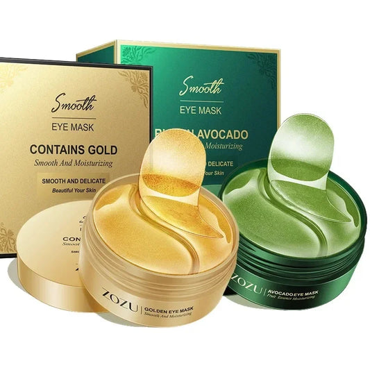 60/120PCS Avocado Gold Eye Mask – Moisturizing & Firming Patches | Anti-Wrinkle, Dark Circles & Eye Bag Care